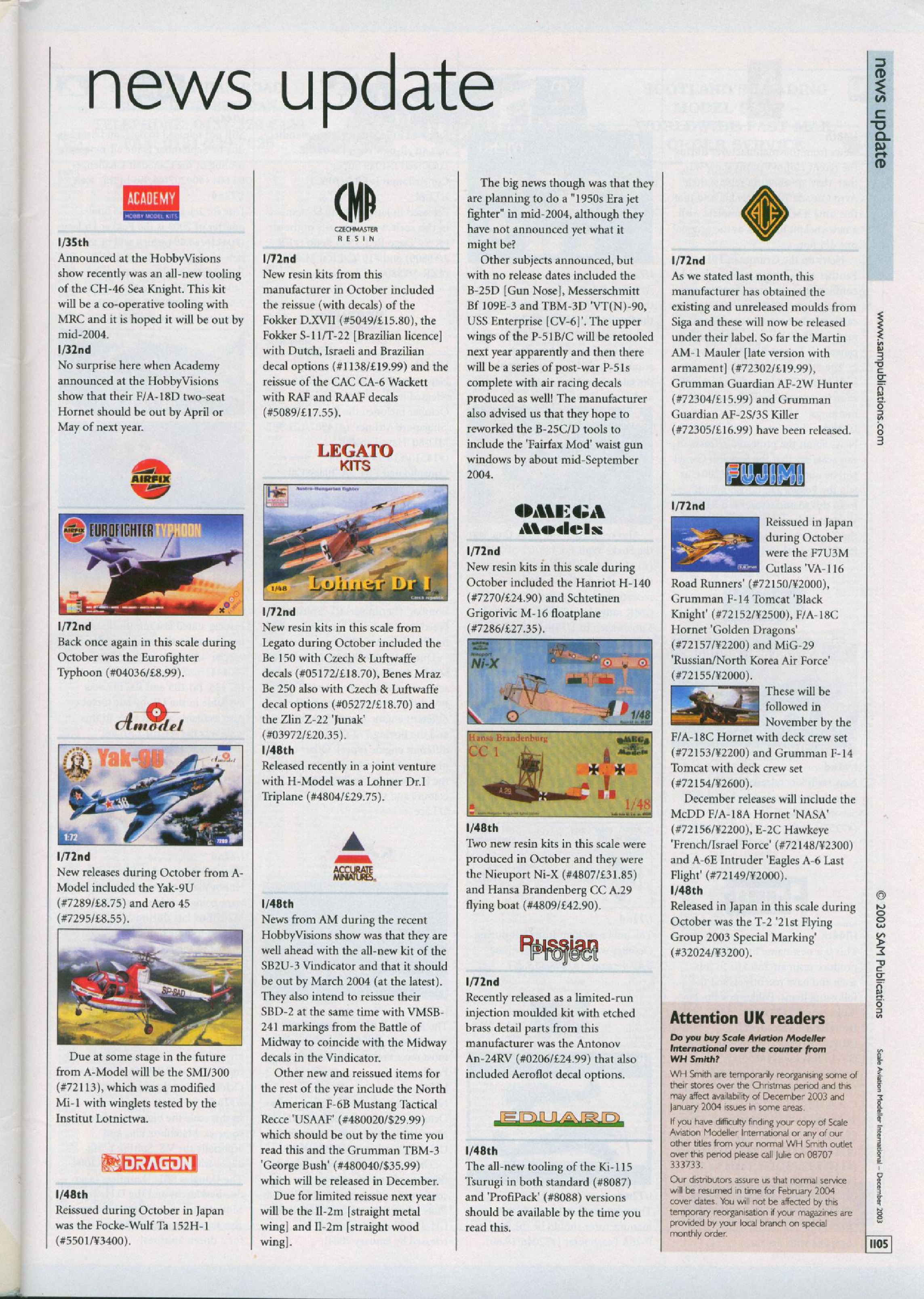 Scale Aviation Modeller International 2003-12